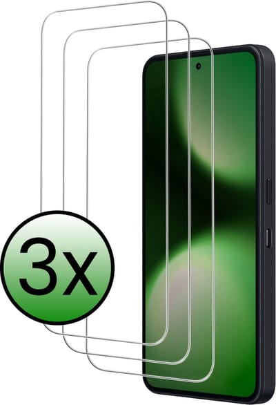 Screenprotector - 3 Stuks Geschikt voor Nothing Phone (3a) Lite - Extra Sterk - Beschermglas - Gehard Glas - Tempered Glass - Screen Protector