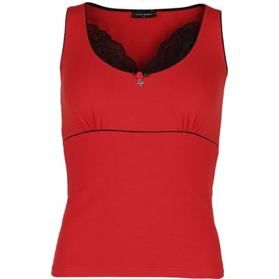 Vive Maria Top - Coquette Top - M tot XXL - voor Vrouwen - rood