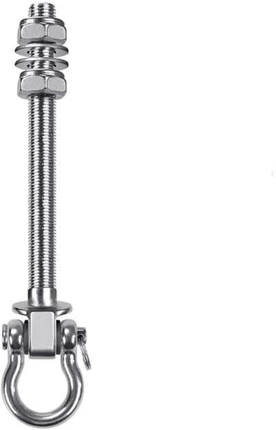 Hangmathaak M10, RVS hangstoelhaak, betonnen plafondhaak Geschikt voor buitenspeeltuin, tuinhangmataccessoires