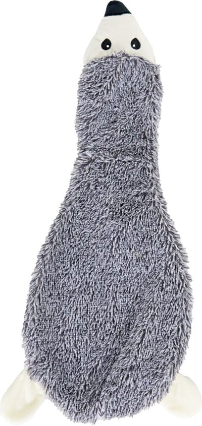 Boon Hondenspeelgoed Egel Plat Pluche + Piep Grijs 55cm