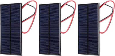 Zonnepaneel Module - Energie Opwekker - Doe-het-zelf Projecten - Hoge Conversie Efficiëntie - 110 x 60 mm - Zwart