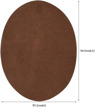 10 Stuks Ovale Strijkpatches voor Elleboog en Knie - Decoratieve Kledingreparatie voor Jeans en Textiel