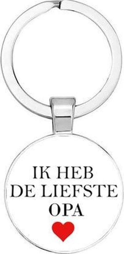 Akyol - Ik heb de liefste opa Sleutelhanger - Opa - Lieve opa - Leuke kado voor je opa om te geven - 2,5 x 2,5 CM