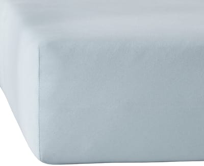 De Witte Lietaer Hoeslaken Elena Stone Blue - 90 x 200/220 x h 30 - Katoen Jersey