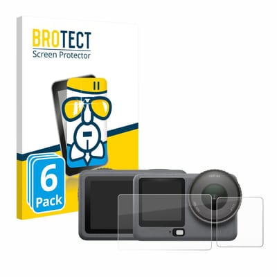 Screenprotector 6 Stuks voor DJI Osmo Action 6 Beschermglas transparant