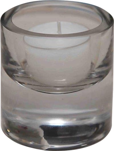 Rasteli Waxinelichthouder Transparant Glas D 6.5 cm 6 cm Voordeelaanbod per 2 stuks
