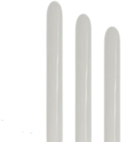 Modelleerballonnen - Sempertex - 260 - Nozzle Up/Lined Up - Silk Oyster White 806 - 50 stuks