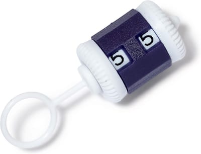 Universele Rijenteller - Breihulp Teller - Rijen Bijhouden - Dubbelcijferig Display - 2 x 1 x 1 cm - Blauw