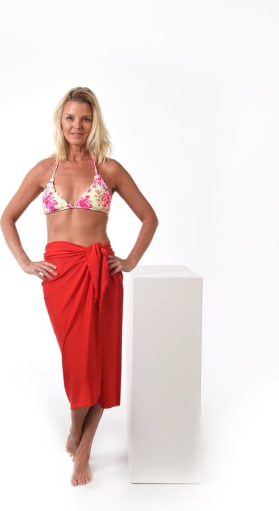 Donne del Sole - Pareo Pia - Rood - Omslagdoek