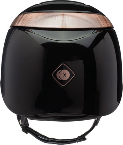Charles Owen Halo Glossy Zwart/Rose Goud - 53