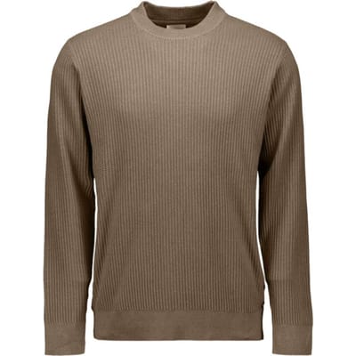 No Excess Pullover Crewneck Rib Taupe Größe: M | Pullover Outlet | Herren | Schwarz