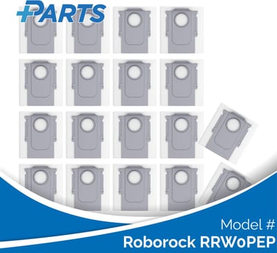 Roborock RRW0PEP Stofzakken (18 Stuks, Plus.Parts® alternatief voor 8.02.0239)