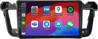 CarPlay autoradio geschikt voor Peugeot 508 | 2011 t/m 2018 | Android 13 | Draadloos Apple CarPlay & Android Auto | 9 inch scherm | 2GB + 32GB | QuadCore processor | Denago DNG-A322 | 2025 model | 2011 2012 2013 2014 2015 2016 2017 2018