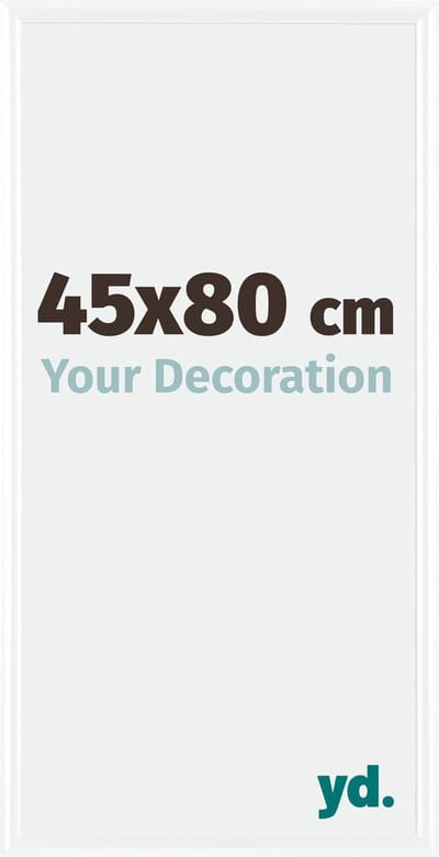Your Decoration - Fotolijst 45x80 cm - Kunststof - Wit Hoogglans - Bordeaux