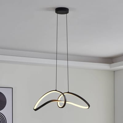 EGLO connect.z Calarossa-Z Smart Hanglamp - LED - 70.5 cm - Zwart|Wit - Instelbaar RGB & wit licht - Dimbaar - Zigbee