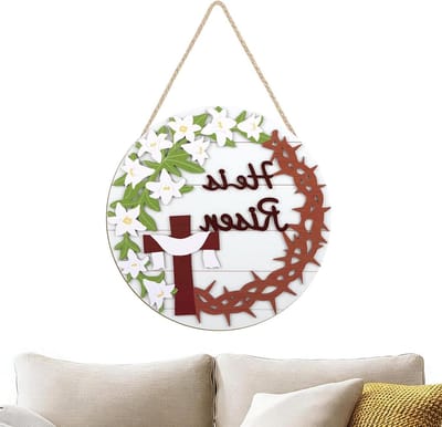 Welkomstbord Deur - Naambord Hout - Huis Decoratie - Rustieke Hout Textuur - 29x29 cm - Niet gespecificeerd
