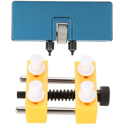 Professionele Horlogereparatieset Horloge Achterdeksel Opener met Fixeerbasis wit