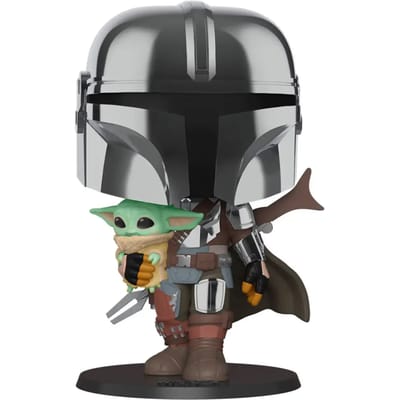 Pop Star Wars: Jumbo Mandalorian with the Child Funko Pop #380