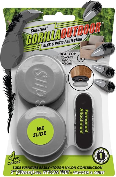 Dailygoods- Meubelschuifregelaars 2 inch - Set van 4 - Teflon Glijders - Voor Tapijt/Harde Ondergrond - Geschikt voor Meubels - Voorkomt Vloerschade - Meubelglijders