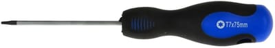 GEKO Torx schroevendraaier - T7 - 75 mm - Ergonomische handgreep - Chroom-vanadium staal