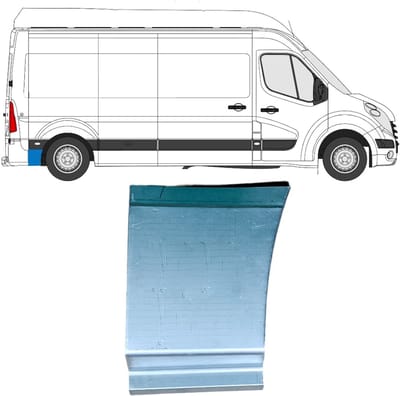 Reparatiepaneel achterspatbord voor Opel Movano 2010-2021 / Rechts