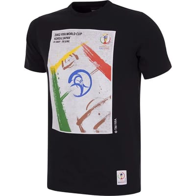 COPA - Zuid-Korea Japan 2002 WK Poster T-Shirt - Heren - Zwart - S