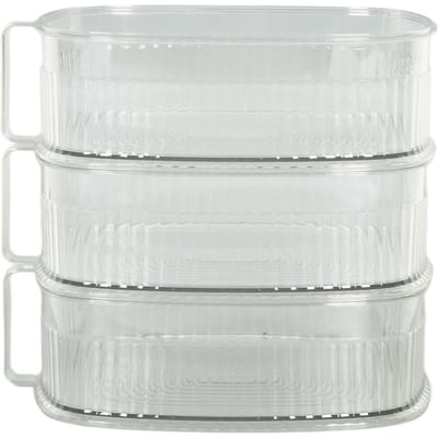 Transparante Schotelstofhoes Stofdicht Meerlaagse Schotelafdekking Multifunctionele Voedselafdekking 3 Laags 3 Tier white