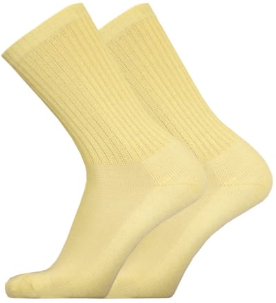 UphillSport - 2-Pack - Merino Sport Sokken - Badstof Schokabsorberend - Heren / Dames - geel - 35-38 - 9125