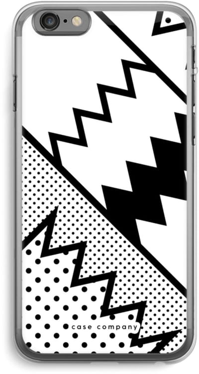 Case Company® - Hoesje geschikt voor iPhone 6 PLUS / 6S PLUS hoesje - Pop Art #5 - Soft Cover Telefoonhoesje - Bescherming aan alle Kanten en Schermrand