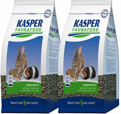 Kasper Faunafood Konijnenkorrel Hobby - 2 x 4 kg - Voordeelverpakking