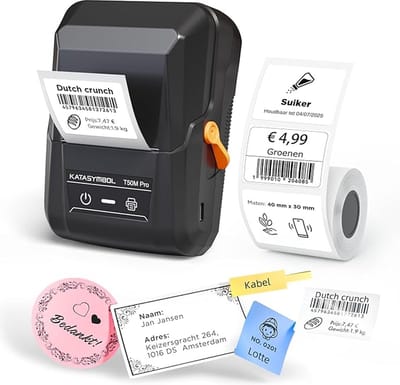 Labelmaker - Labelprinter - Labelwriter - Draagbare Labelprinter - Draadloze Printer - Labelrol