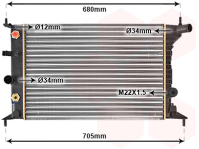 Van Wezel - RADIATOR VOOR OPEL VECTRA B 1995-1998 1300158