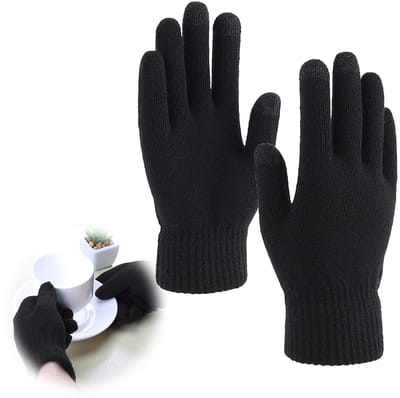 Dailygoods- Winterhandschoenen met touchscreen - Gebreide Handschoenen - Uniseks - Elastische Manchetten - Aangenaam Draagcomfort - Bescherming tegen Kou