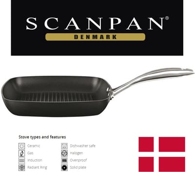 Scanpan Pro IQ Grillpan 27 cm - Inductie - Antiaanbaklaag - PFAS Vrij