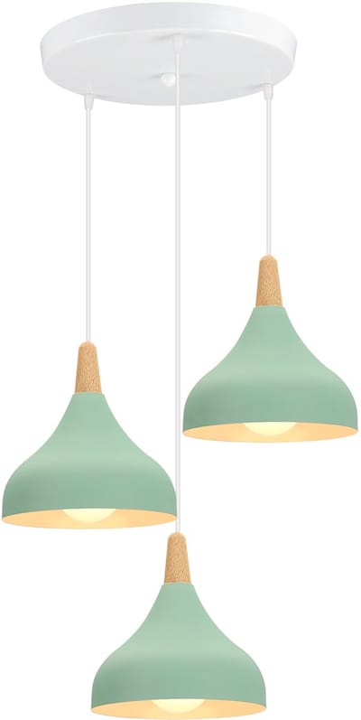 3 Hanglamp Moderne Slaapkamer Scandinavische Kroonluchter voor Woonkamer Keuken Restaurant Groen