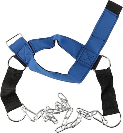 Nektrainer Riem - Nek Gewichtstrainer - Spierversterking Nek - Verstelbare Hoofdband - 30 kg Max - Zwart