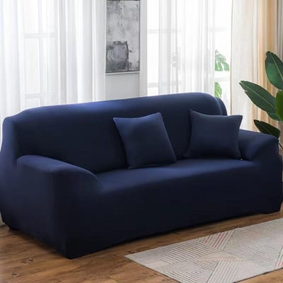 Effen kleur elastische bankhoezen voor woonkamer dikke hoekbankhoezen bankhoes L-vorm nodig om 2 stuks hoes te kopen 1-seat 90-140cm blue