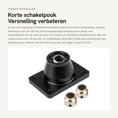Dailygoods- Schakelpook Korte Aluminiumlegering - Versnellingspook Hoes - Pookknop - Schakelaccessoires - Snellere Schakelreactie - Corrosiebestendig