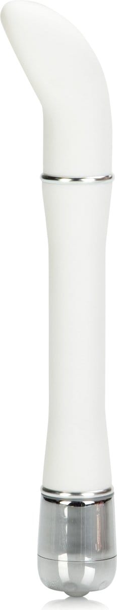 California Exotic Novelties-Lulu Satin Scoop Vibe White-Vibrator
