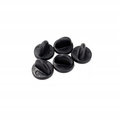 Pinets - Rubber Klemmen Set - 5 Stuks - Zwart - 11mm