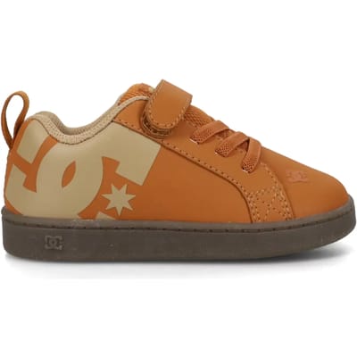 DC Shoes Court Graffik Babyschoenen - Bruin - Maat 24 - Suède