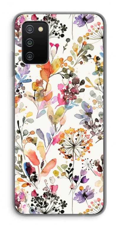 Hoesje geschikt voor Samsung Galaxy A03S hoesje - Wilde grassen - Soft Cover Telefoonhoesje - Bescherming aan alle Kanten en Schermrand