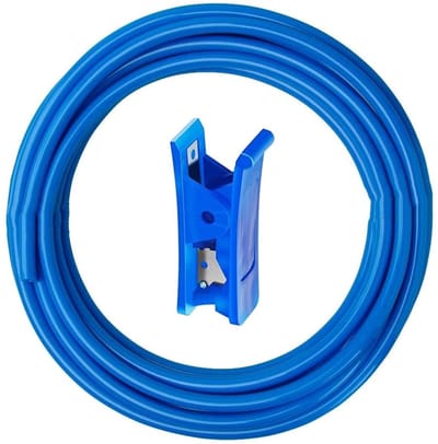 Dailygoods- Luchtslang 20 m - PU-luchtslang - 8 mm OD x 5 mm ID - Hoge drukbestendigheid - Slangsnijder - Flexibel en veerkrachtig - Persluchtslang