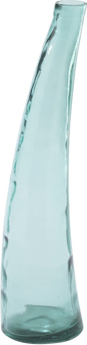 J-Line vloervaas - glas - azuurblauw - small
