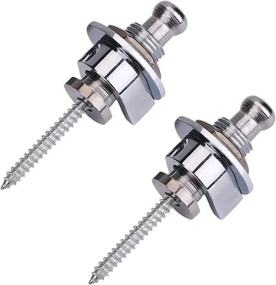 2 Stuks Antislip Gitaar Riemknoppen - Straplocks voor Elektrische en Akoestische Gitaar - Basgitaar - Geschikt voor Gitaarriemen