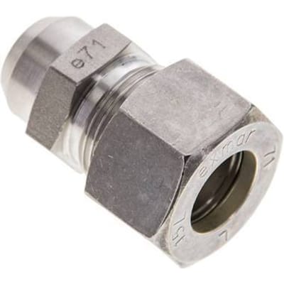 15L & 19mm RVS Rechte Knelfitting Lasverbinding 315bar ISO 8434-1