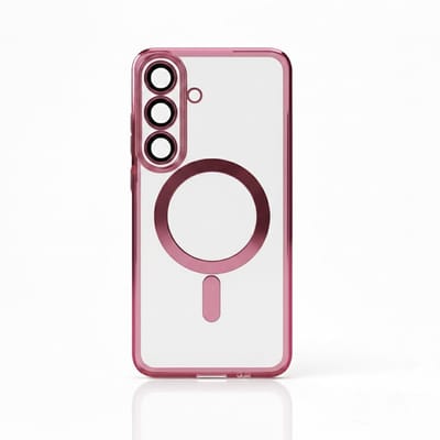 Casemania Hoesje Geschikt voor Samsung Galaxy S26 - Rosegoud - Siliconen Back Cover - Geschikt voor MagSafe
