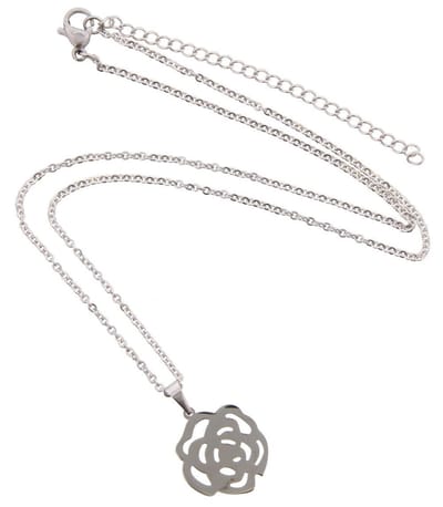 Ketting bloem | stainless steel