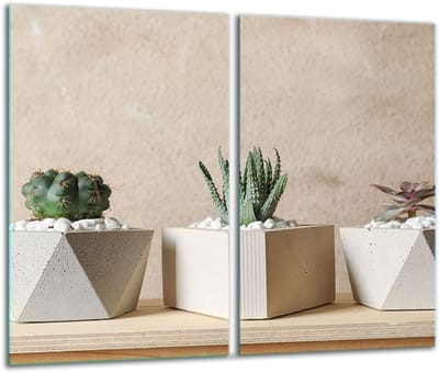 TMK ArtDeko - Snijplank van Glas - 30x52 cm - Kleurrijke Ontwerp - Inductie en meer