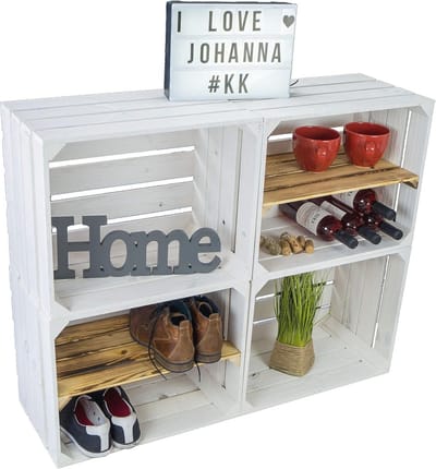 Houten Kisten Set van 4 - Perfect als Scheidingswand of Plank